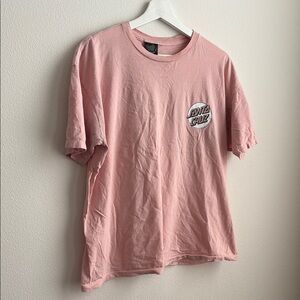 Santa Cruz Skateboards Pink Short Sleeve Tee